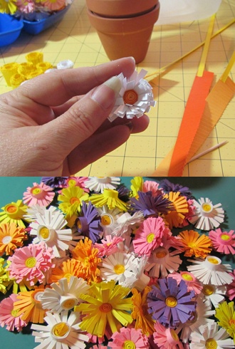 Hướng dẫn làm chậu hoa bằng giấy cực kì đơn giản 