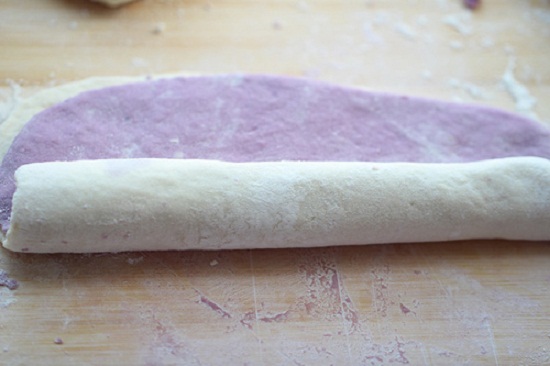 cách làm bánh bao khoai lang tím