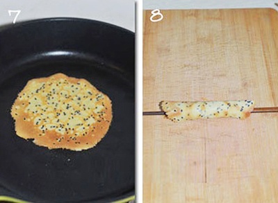 Cách làm bánh kẹp mè đen hấp dẫn