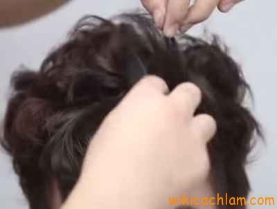 cách làm tóc cô dâu tóc ngắn 