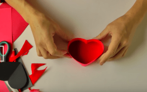 cách làm hộp quà hình trái tim