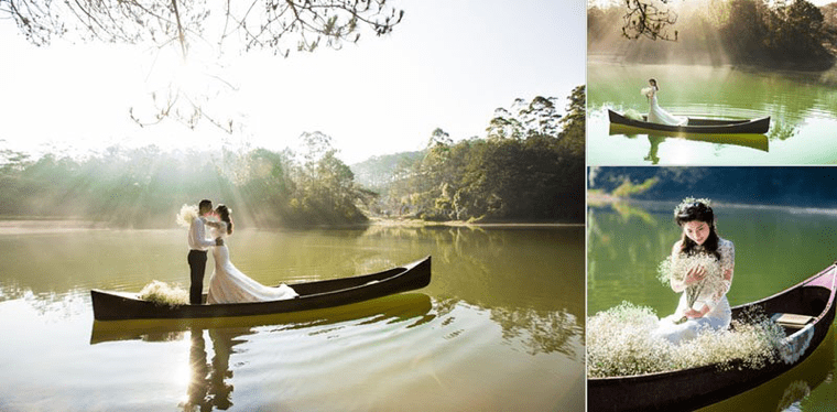Top những địa điểm chụp ảnh cưới lãng mạn tại Đà Lạt.