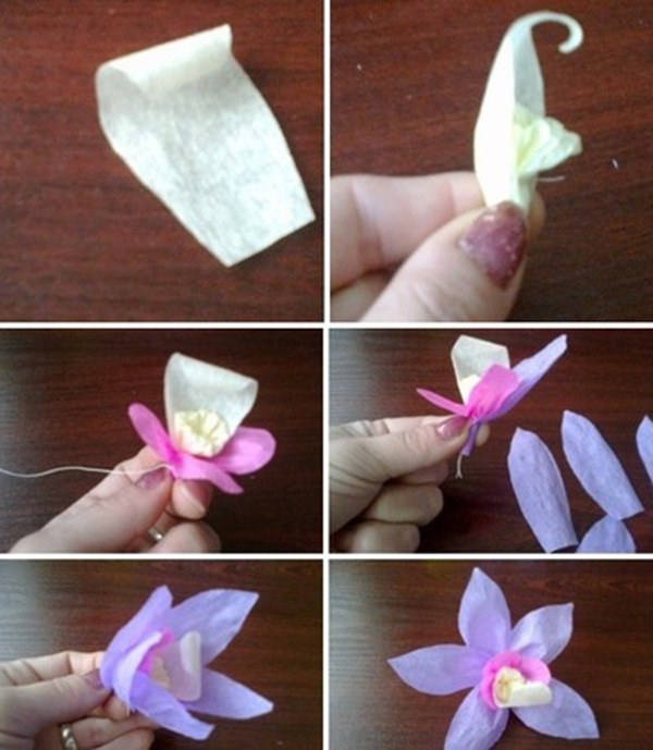 Cách làm hoa phong lan bằng giấy cực đơn giản mà lại cực đẹp.