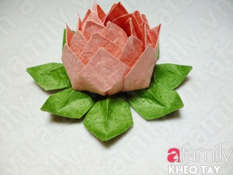 Cách làm hoa sen bằng giấy nhún cực đơn giản