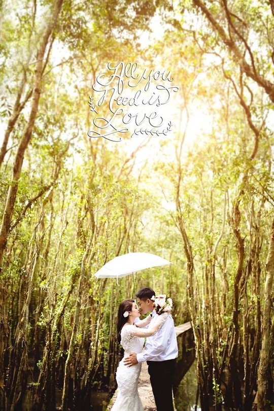 Thiên đường chụp ảnh cưới tại Long An vô cùng lãng mạn.