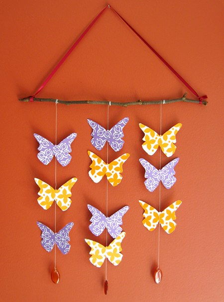 Cách làm đàn bướm trang trí cho căn phòng để đón Tết