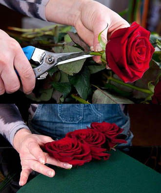 Hướng dẫn cắm hoa hình trái tim để chuẩn bị cho ngày Valentine
