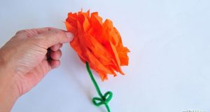 Hướng dẫn làm hoa bằng giấy lụa vô cùng đơn giản tặng mẹ nhân ngày 8-3