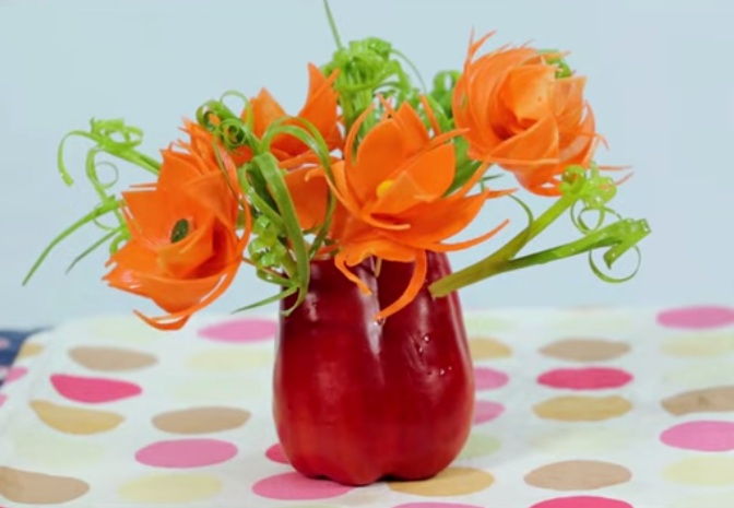 Cách tỉa hoa cà rốt đẹp lung linh 
