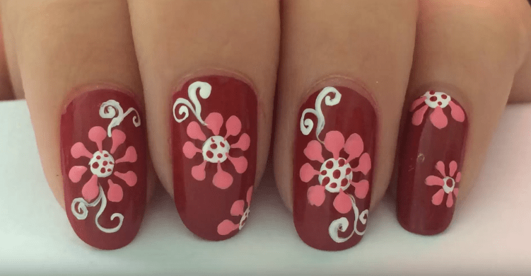 Những mẫu nail móng tay hoa văn đơn giản cuốn hút  KienThucMoiNgay