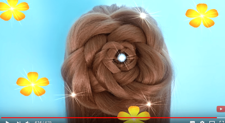 Hướng dẫn tết tóc kiểu hoa hồng và hoa mai đơn giản nhất