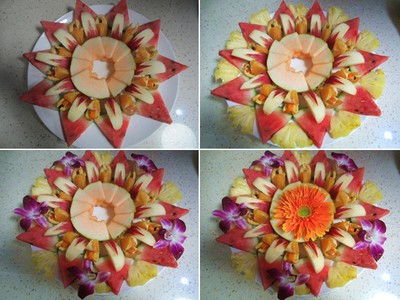 Cách trang trí đĩa hoa quả đẹp mắt cho ngày Tết