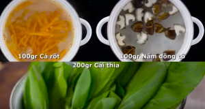 Cách làm món xúc xích Việt xông khói xào cải thìa thơm ngon