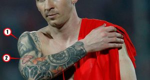 Hình xăm đẹp của Messi