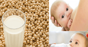 Cho bé bú uống sữa đậu nành cùng với sữa mẹ có tốt không?