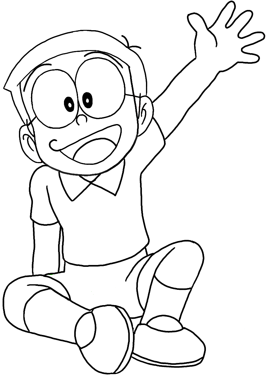 hình tô màu Nobita