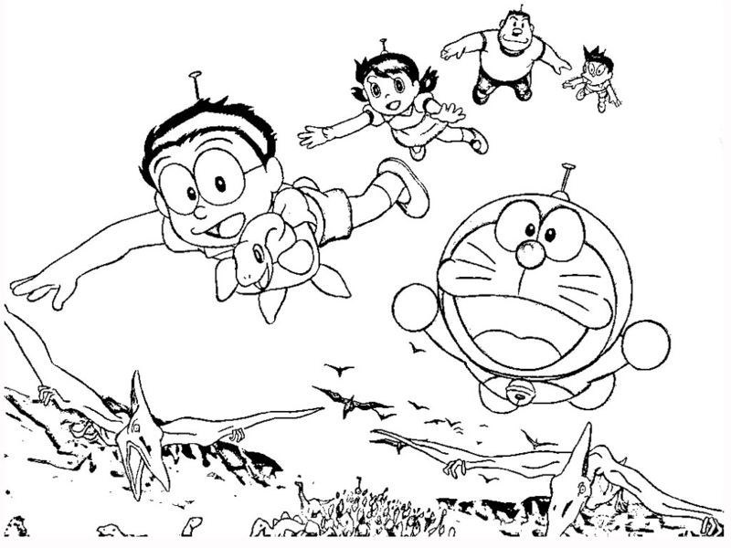 Trọn bộ 40 tranh tô màu Doraemon hấp dẫn nhất giúp bé giải trí hiệu quả